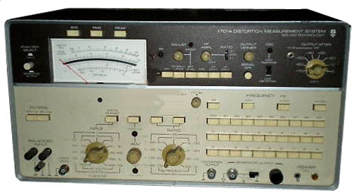 Model 1710A Distortion Measurement System Tech Manual Sound Technology ST